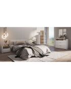 Bibliothèque à colonnes Tower-B blanc/chêne - 170x80x25.5 cm