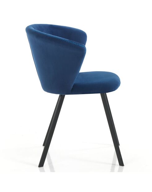 2 Chaises Noah bleu/noir - 79x6256 cm