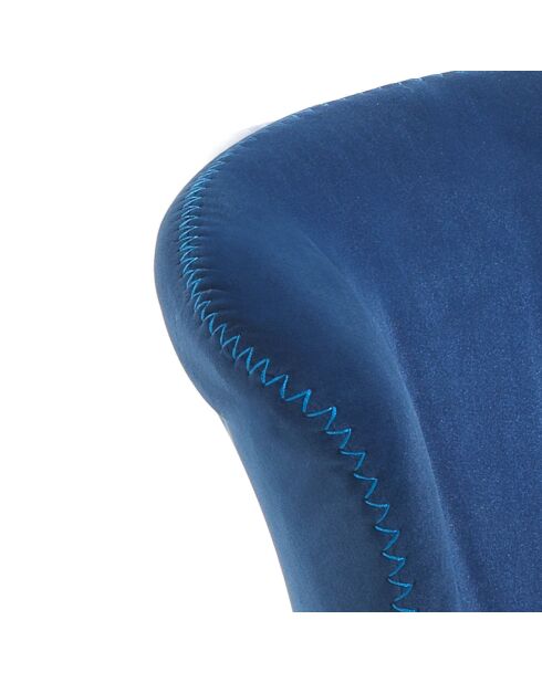 2 Chaises Noah bleu/noir - 79x6256 cm