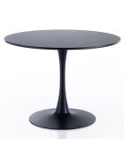 Table ronde Kyoto noire - 74x90 cm