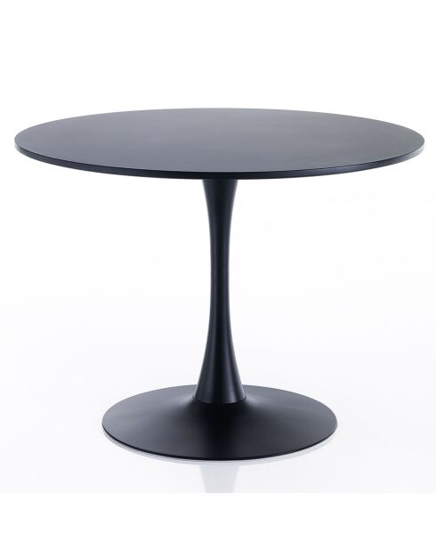 Table ronde Kyoto noire - 74x90 cm