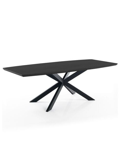 Table à rallonge Hics 4 noire - 76x90x160/210 cm