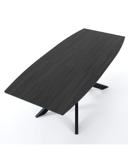Table à rallonge Hics 4 noire - 76x90x160/210 cm