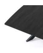 Table à rallonge Hics 4 noire - 76x90x160/210 cm