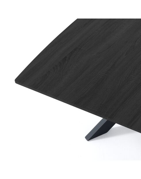 Table à rallonge Hics 4 noire - 76x90x160/210 cm