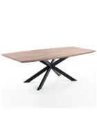 Table à rallonge Hics 5 chêne/noir - 76x90x160/210 cm