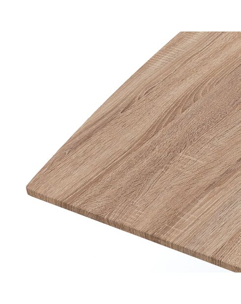 Table à rallonge Hics 5 chêne/noir - 76x90x160/210 cm