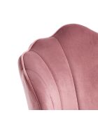 Tabouret Shell rose/doré - 92x56x58 cm