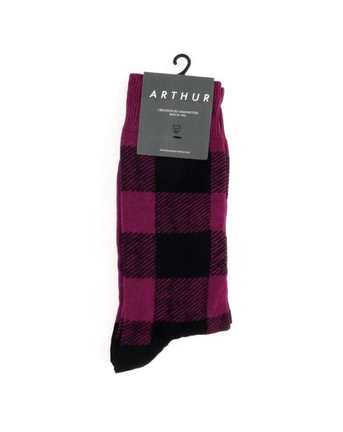 Chaussettes Élie rouge bordeaux