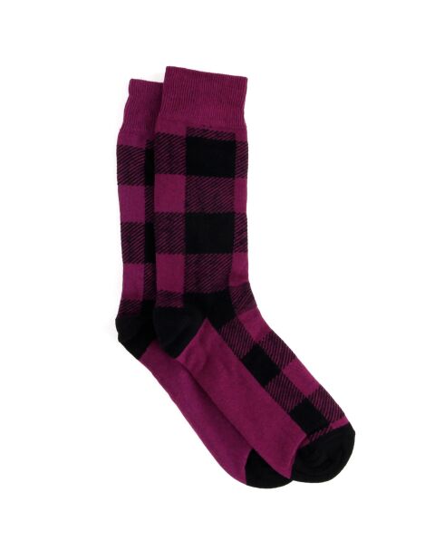 Chaussettes Élie rouge bordeaux