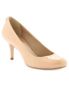 Escarpins en Cuir verni Jennie nude - Talon 6 cm