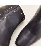 Bottines en Cuir Wiley noires - Talon 6 cm