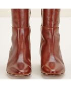 Bottes en Cuir Carlotine Cognac