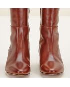 Bottes en Cuir Carlotine Cognac