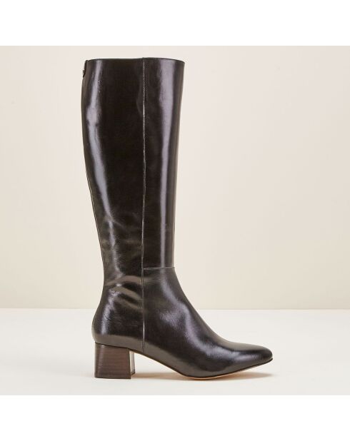 Bottes en Cuir Carlotine noires