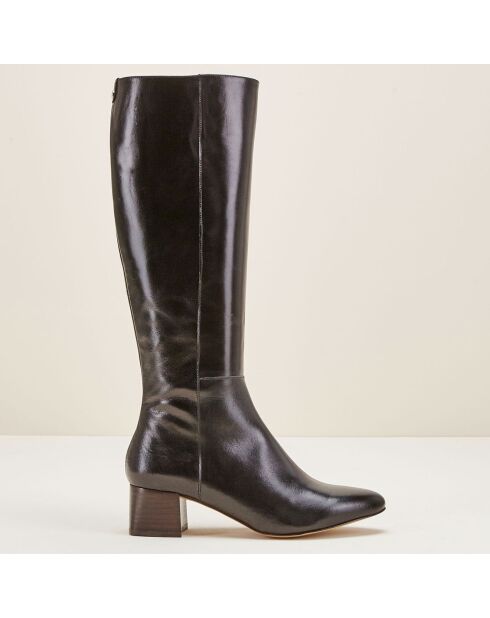 Bottes en Cuir Carlotine noires