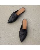 Mules en Cuir Anina noires