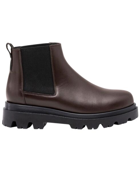 Chelsea boots en Cuir Lova marron