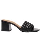 Mules en Cuir Odessa noires - Talon 5.5 cm