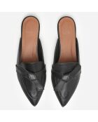 Mules en Cuir Anina noires