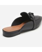 Mules en Cuir Anina noires