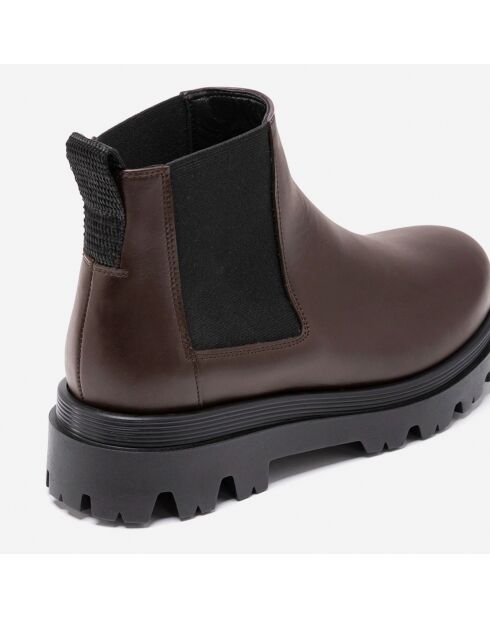 Chelsea boots en Cuir Lova marron