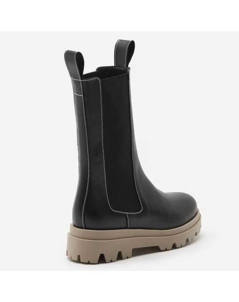 Chelsea boots en Cuir Lia noires