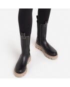 Chelsea boots en Cuir Lia noires