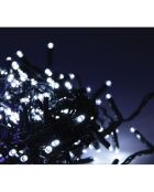 Guirlande solaire électrique 180 LEDs noire - 12 m