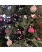 Coffret 50 boules + 1 étoile multicolore - 46x27x47 cm