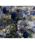 Coffret 50 boules + 1 étoile multicolore - 46x27x47 cm