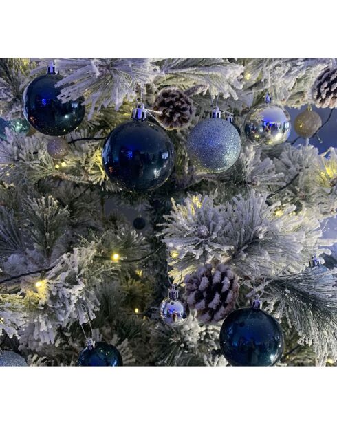 Coffret 50 boules + 1 étoile multicolore - 46x27x47 cm