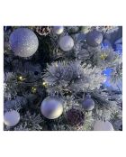 Coffret 50 boules + 1 étoile multicolore - 46x27x47 cm