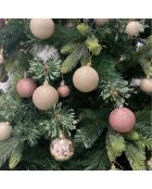 Coffret 50 boules + 1 étoile multicolore - 46x27x47 cm