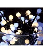 Guirlande 160 LEDs cerises avec Wifi et Bluetooth blanche - 16 m