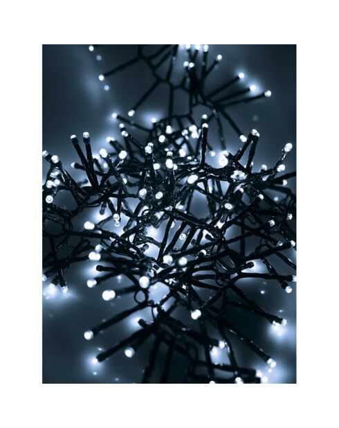 Guirlande électrique scintillante 180 LEDs blanche