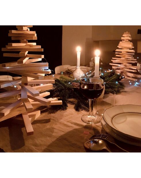 Sapin en bois - H.40 cm