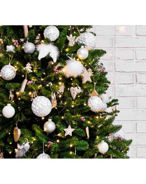 Guirlande électrique scintillante 360 LEDs blanc chaud