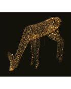 Biche lumineuse blanc - 145x29x100 cm