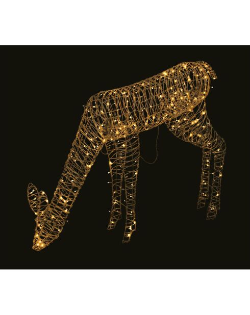 Biche lumineuse blanc - 145x29x100 cm