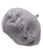 Béret en Angora Mélangé Colyne gris moyen