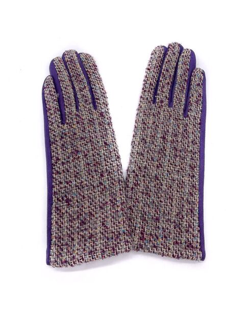 Gants Malgane prune