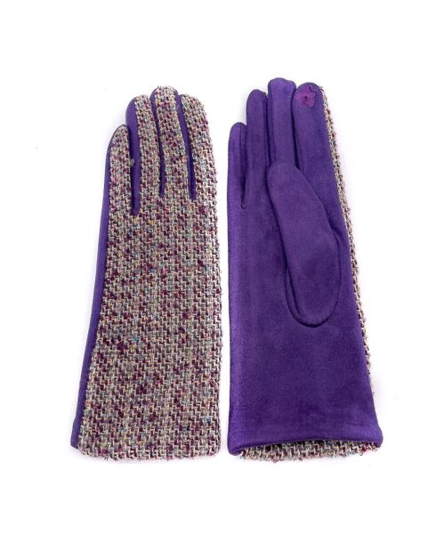 Gants Malgane prune