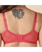 Soutien-gorge minimiseur en dentelle Olive rose