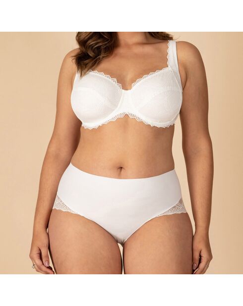 Soutien-gorge maintien en dentelle Olive écru