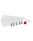 Coffret douille double blanc/fuchsia - 7 pièces
