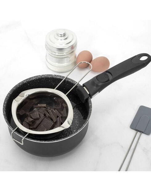 Bol pour bain-marie gris - 26x6x11 cm
