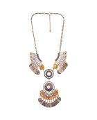 Merinas goud/beige topaas halsketting