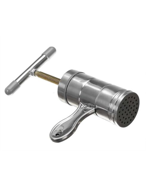 Machine à pâtes manuelle 5 formes grise - 18x6x19 cm