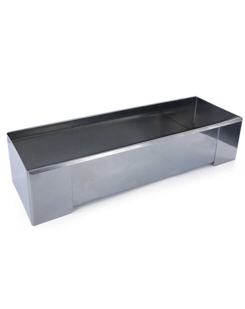 Molde cuadrado gris para troncos - 31x7x10 cm